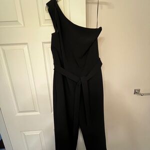Banana Republic One shoulder dressy jumpsuit, size 10